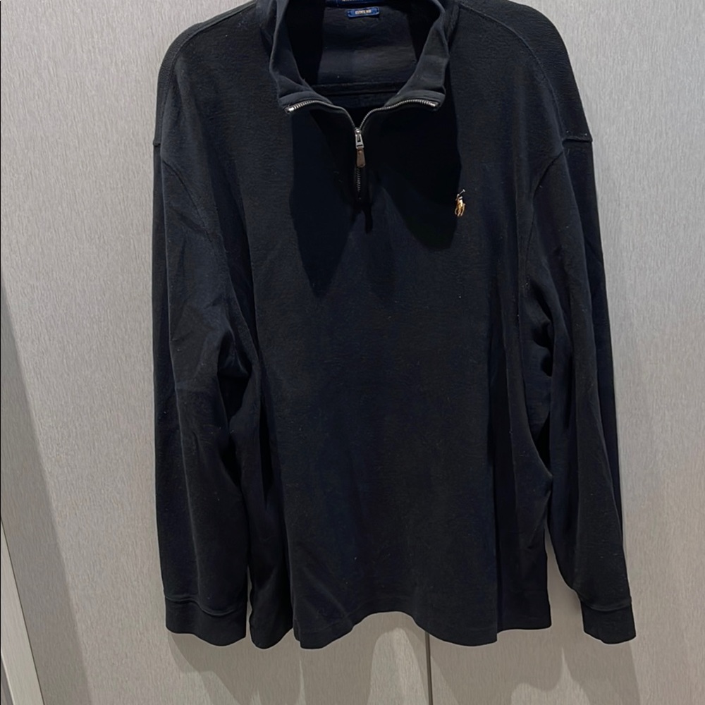 Men's Ralph Lauren Black Half-Zip Sweater
